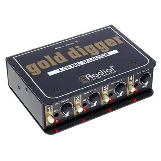Radial GOLD DIGGER studio microfoon selector en switcher - 4 inputs
