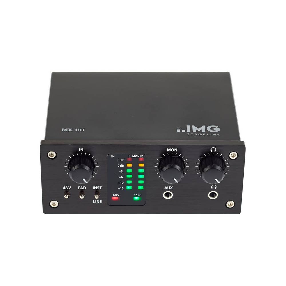 IMG Stageline MX-1IO 1-kanaals USB audio interface