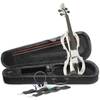Stagg EVN X-4/4 WH elektrische viool, wit, met gigbag en hoofdtelefoon