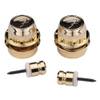 Fender F strap lock goud