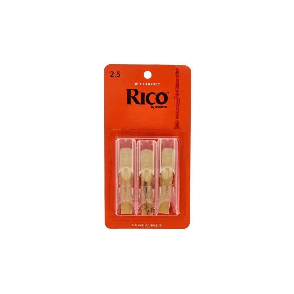 D'Addario Woodwinds Rico 2.5 rieten voor Bb klarinet (3 stuks)