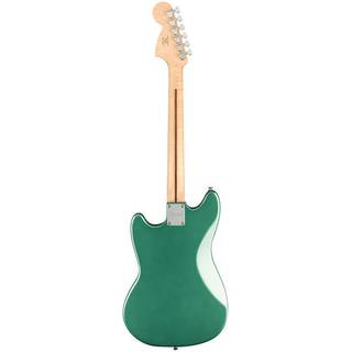 Squier FSR Bullet Mustang HH Competition Sherwood Green with Olympic White Stripes elektrische gitaar