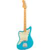 Fender American Professional II Jazzmaster LH Miami Blue MN linkshandige elektrische gitaar met koffer