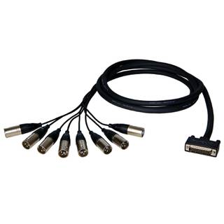 Alva AO25-8X3 Premium Analog Cable: D-sub25 -> 8x XLR-male 3m