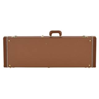 Fender G&G Deluxe Strat/Tele Hardshell Case Brown & Gold Plush koffer voor Stratocaster en Telecaster