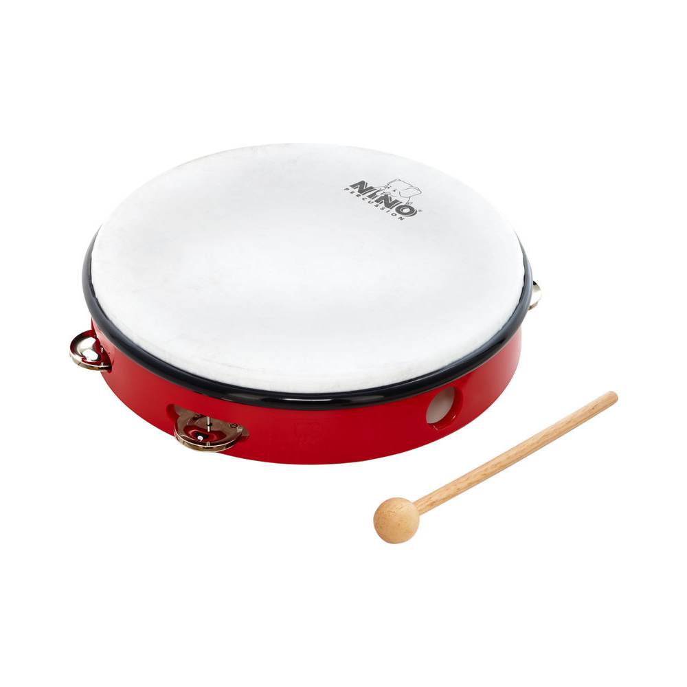 Nino Percussion NINO24R jingle-drum handtrommel rood
