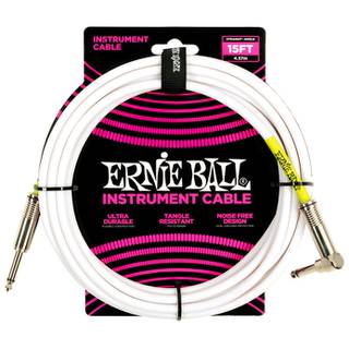 Ernie Ball 578903 instrumentkabel jack mono wit 4.5m