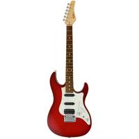 FGN Guitars J-Standard Odyssey FM Transparent Red Burst elektrische gitaar met gigbag
