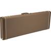 Fender G&G Deluxe Strat/Tele Hardshell Case Brown & Gold Plush koffer voor Stratocaster en Telecaster