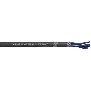 DAP MK-832 8-kanaals multikabel zwart per meter