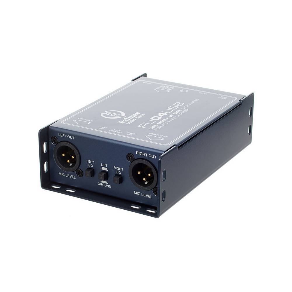 Palmer LI 04 USB 2-kanaals USB DI Box en Line Isolator