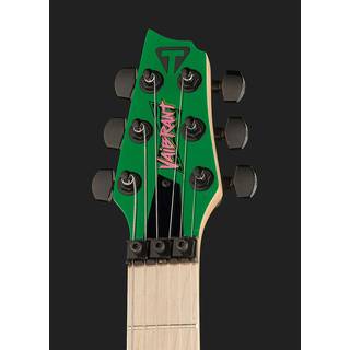 Traveler Guitar Vaibrant Standard V88S Slime Green elektrische reisgitaar