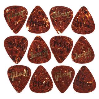 Gibson APRT12-74T plectrums Tortoise Picks 12-pack thin