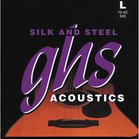 GHS 345 Silk And Steel light snarenset voor western gitaar