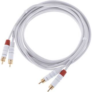 Cordial CFU3CC-SNOW Intro 2x RCA male - 2x RCA male 3m wit