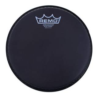 Remo BA-0808-ES Ambassador Black Suede 8"