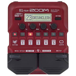 Zoom B1 Four Multi-Effects Processor voor elektrische basgitaar