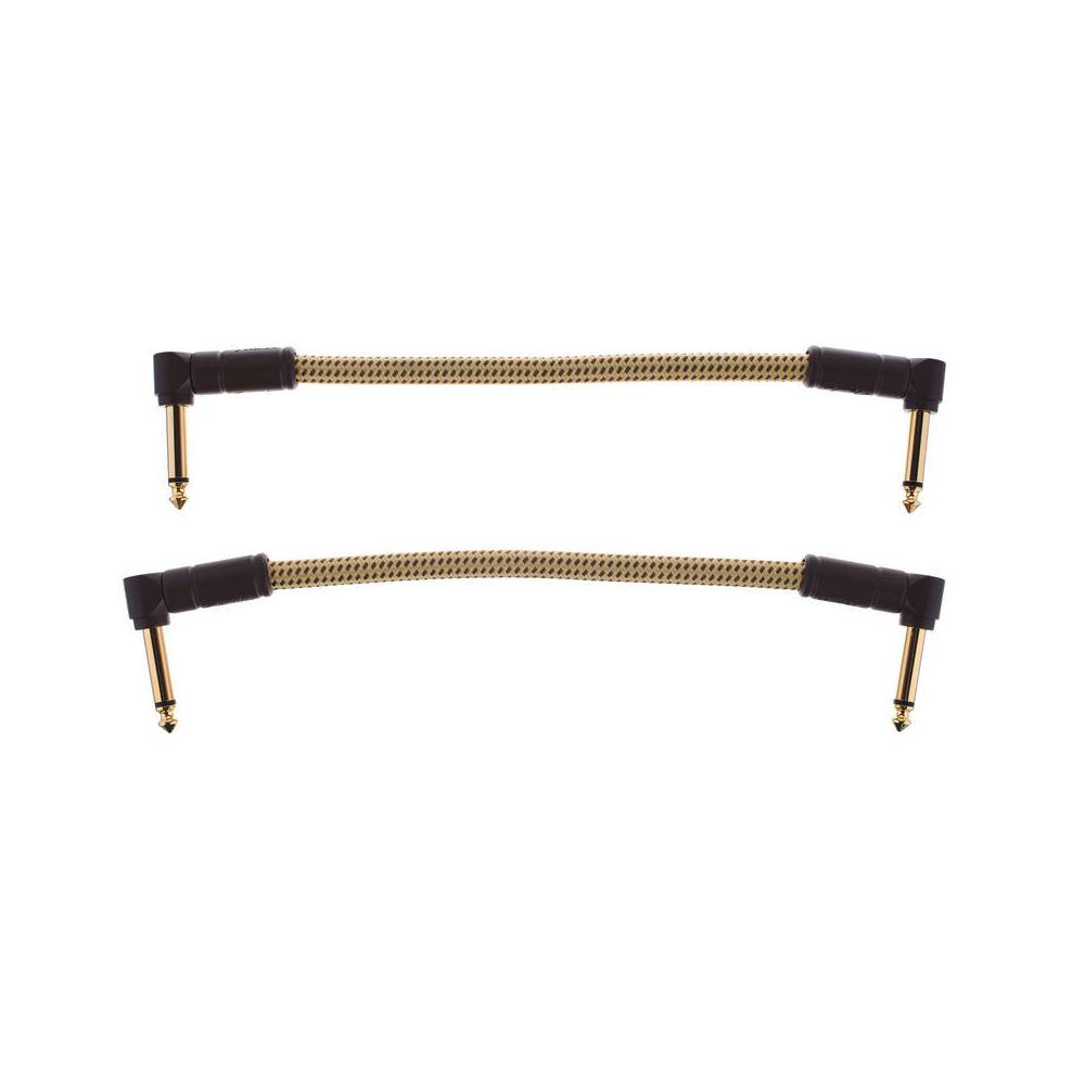 Fender Deluxe Gold Tweed patchkabels 15 cm (2 stuks)
