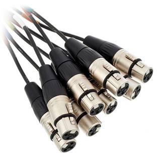 Cordial CML8-0FV3C Intro multikabel 8x XLR female - 8x 6.3mm TRS jack 3m