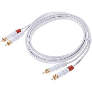 Cordial CFU1.5CC-SNOW Intro 2x RCA male - 2x RCA male 1.5m wit