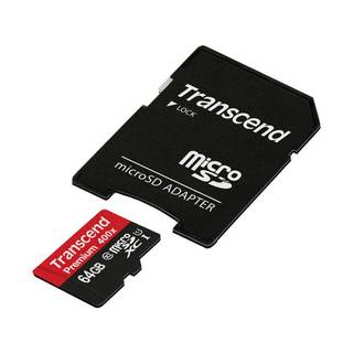 Transcend Premium 64GB MicroSDXC Class 10 U1 met SD adapter