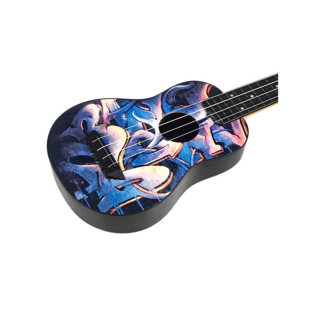 Flight Travel Series TUS40 Graffiti sopraan ukelele met gigbag