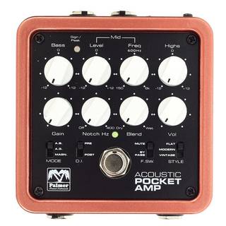 Palmer Pocket Amp Acoustic preamp en DI-box voor snaarinstrument