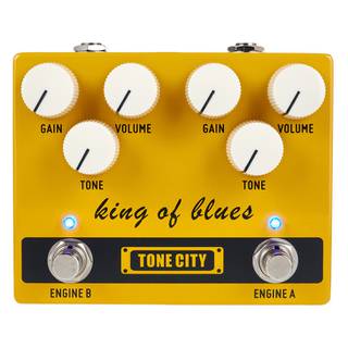 Tone City King Of Blues V2 dual overdrive effectpedaal