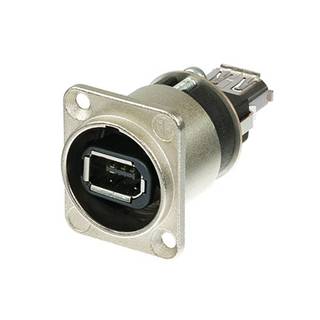 Neutrik NA1394-6-W Firewire chassisdeel zilver