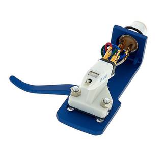 Ortofon OM Scratch White gemonteerd op SH-4 Headshell blauw
