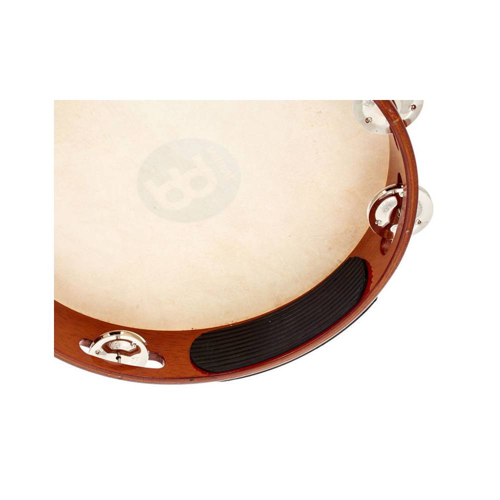Meinl TAH1AB Traditional Goat-Skin Wood Tambourine, Steel