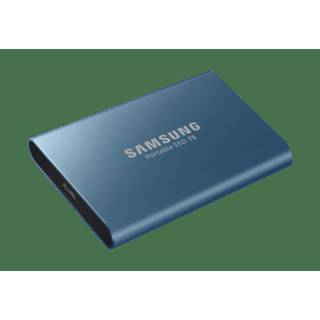 Samsung T5 500GB externe SSD harde schijf (Blauw)