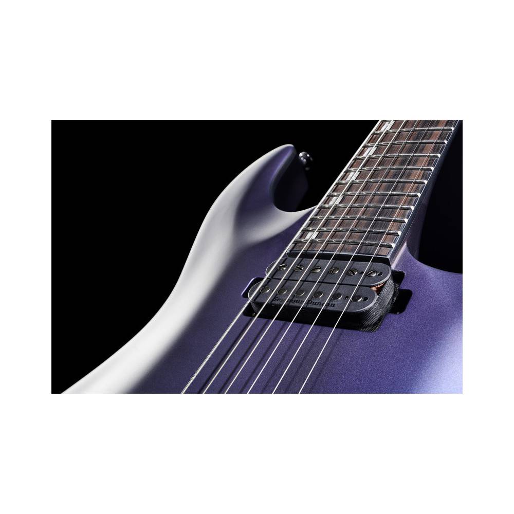 ESP LTD Deluxe H-1001 Violet Andromeda Satin met Seymour Duncan Pegasus/Sentient en Hipshot brug