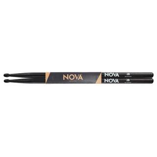Nova by Vic Firth N2BB 2B drumstokken met houten tip, zwart
