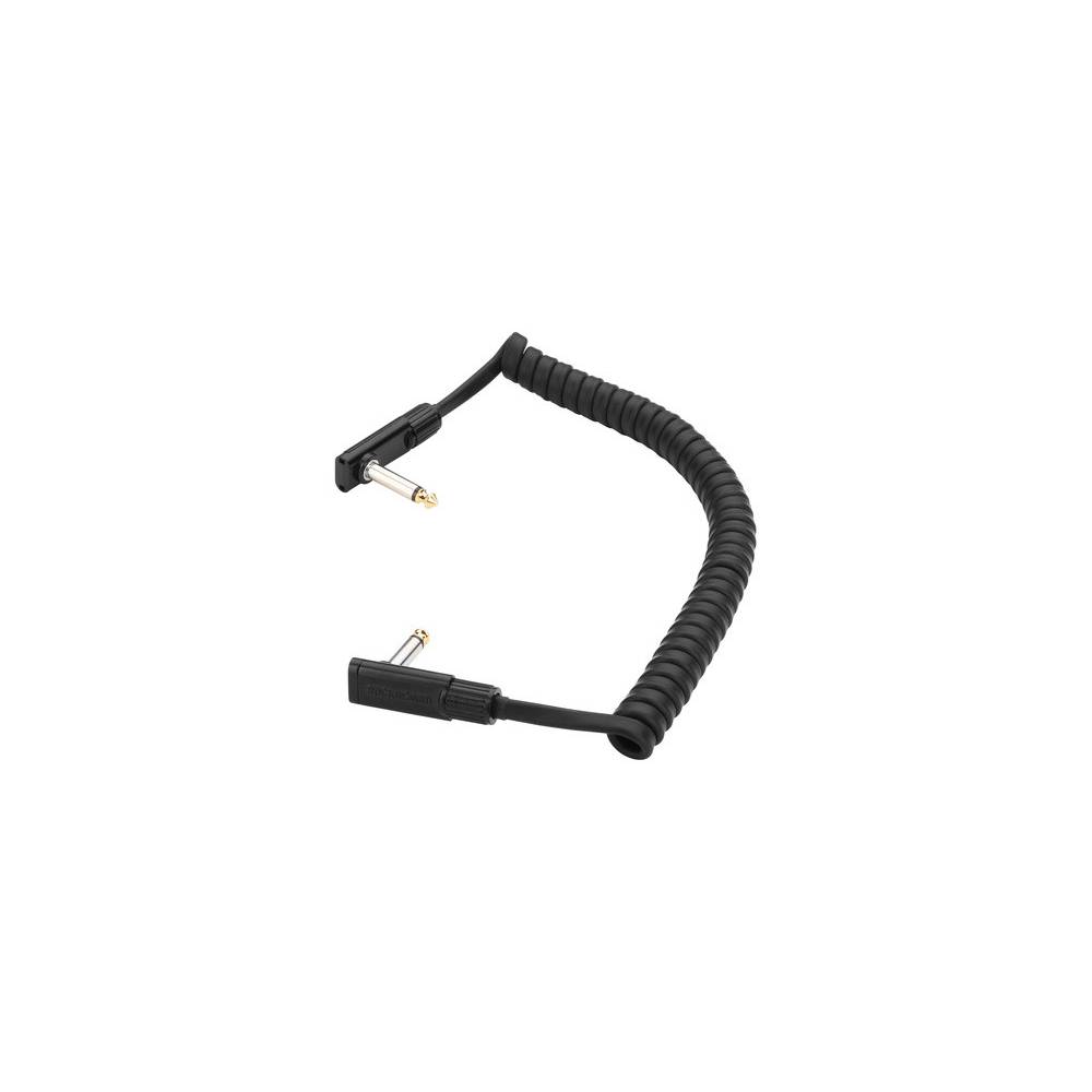 RockBoard Coiled Series Flat Patch Cable zwart 1.5 m