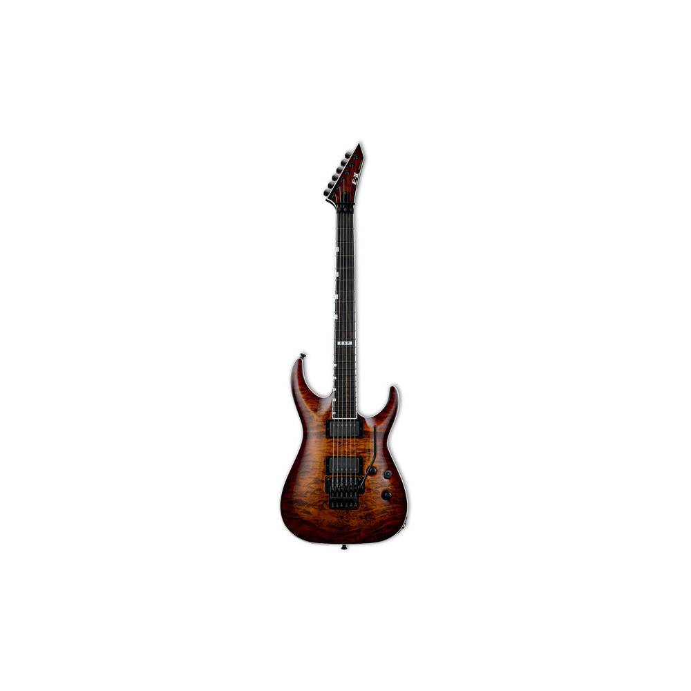ESP E-II Horizon FR-II Tiger Eye Sunburst elektrische gitaar met koffer