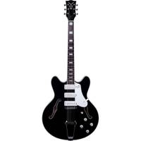VOX Bobcat S66 semi-hollow body semi-akoestische gitaar (zwart)