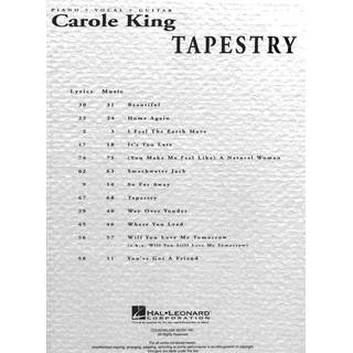 Hal Leonard Carole King Tapestry