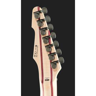 ESP LTD Deluxe M-1007 Multi-Scale See Thru Black Satin 7-snarige elektrische gitaar