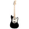 Fender Mustang Black MN elektrische gitaar