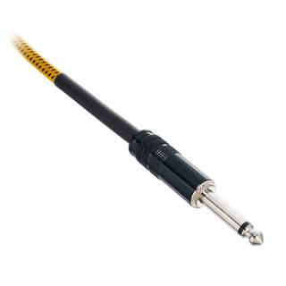 Cordial EI5PP-TWEED-YE Elements instrumentkabel 6.3 TS jack recht 5m tweed geel