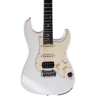 Mooer GTRS Guitars Professional 800 Olympic White Intelligent Guitar met gigbag