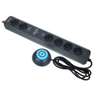 Brennenstuhl ECO-Line 1159560516 6-voudige stekkerdoos met voetschakelaar antraciet