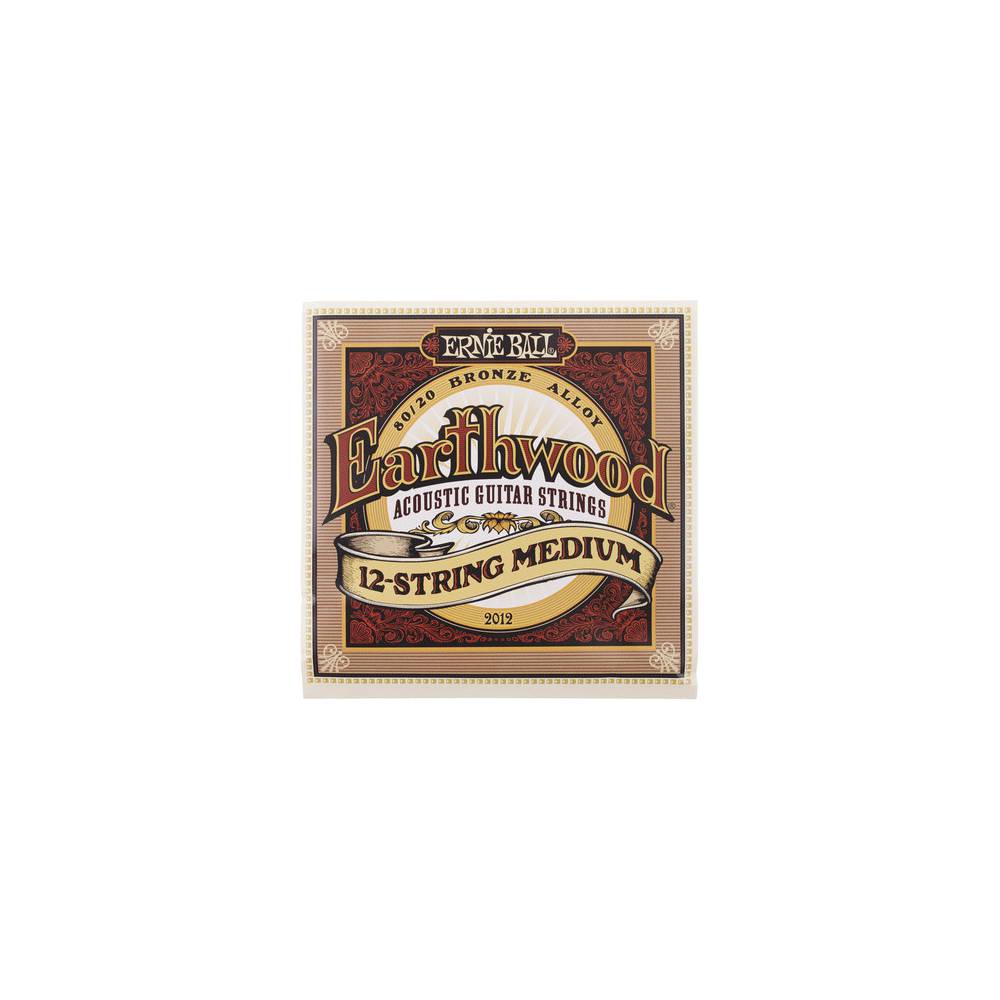 Ernie Ball 2012 Earthwood 12-Strings Medium Acoustic 80/20 Bronze
