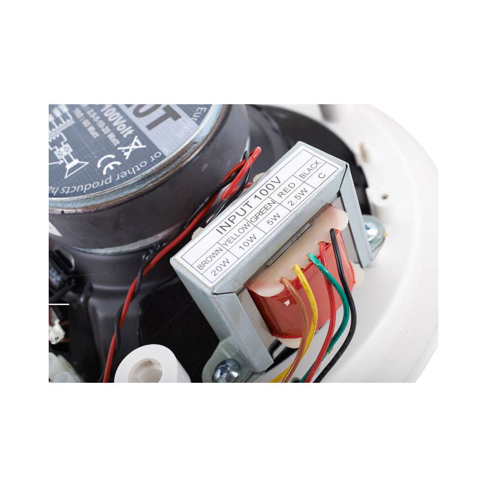 Apart CM20T 100 Volt 20W 6,5 inch plafondluidspreker wit