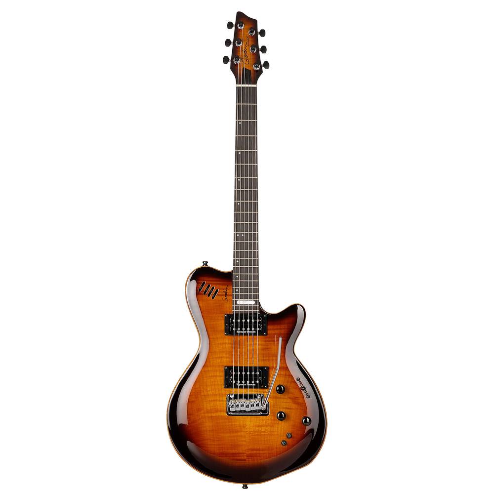 GODIN LGXT Cognac Burst Flame AA