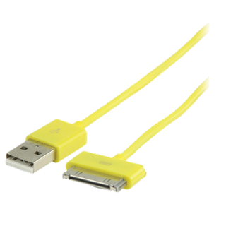 Valueline iPhone kabel geel 1 meter