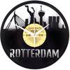 Yesterday's Vinyl Skyline Rotterdam wandklok