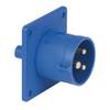 PCE CEE 16A 3-polige inbouw socket male blauw