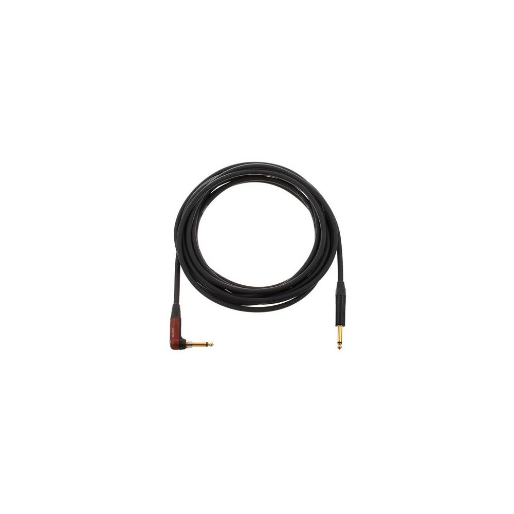 Cordial CSI6RP-SILENT ENCORE 6.3 TS jack silent haaks - 6.3 TS jack recht kabel 6m